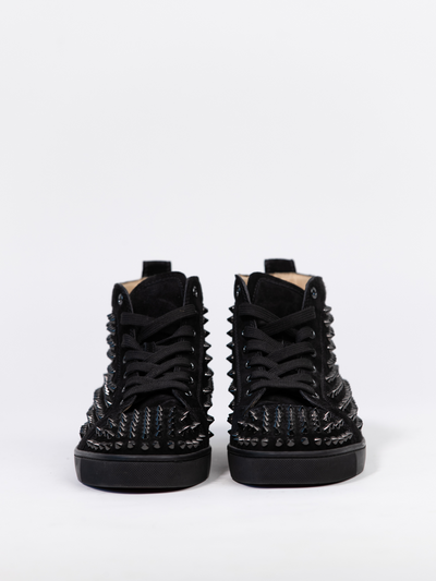 Louis High-top Black Suede spiked