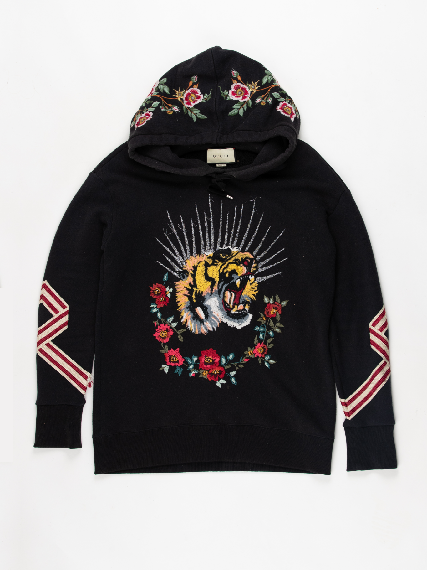 Tiger Embroidered Hoodie