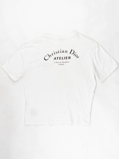 White Atelier Logo Print T-shirt